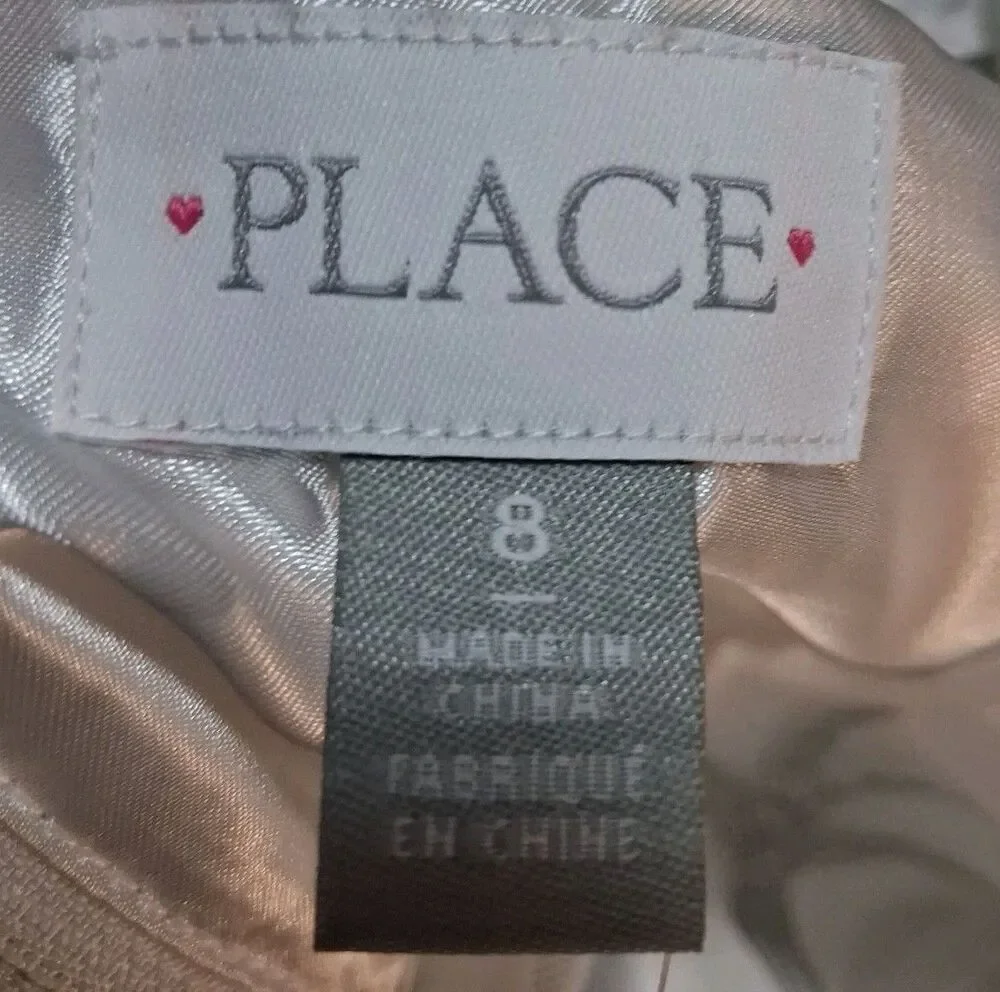 The Children's Place Star Sparkly Girl's Dress Sz 8 Holiday Special Occasion NWT